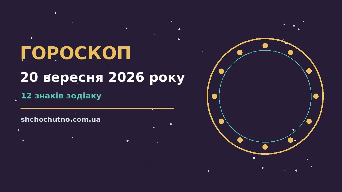 Гороскоп на 20 вересня 2026 року: настрій і шанси дня для планів і важливих справ