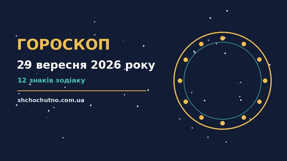 Гороскоп на 29 вересня 2026 року: настрій і шанси дня для планів і важливих справ