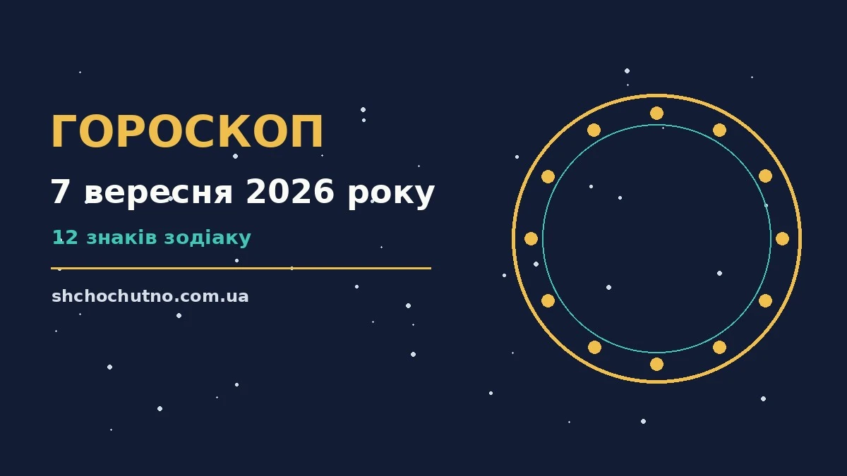 Зоряний гороскоп на 7 вересня 2026 року: настрій, шанси та поради для дванадцяти знаків Зодіаку