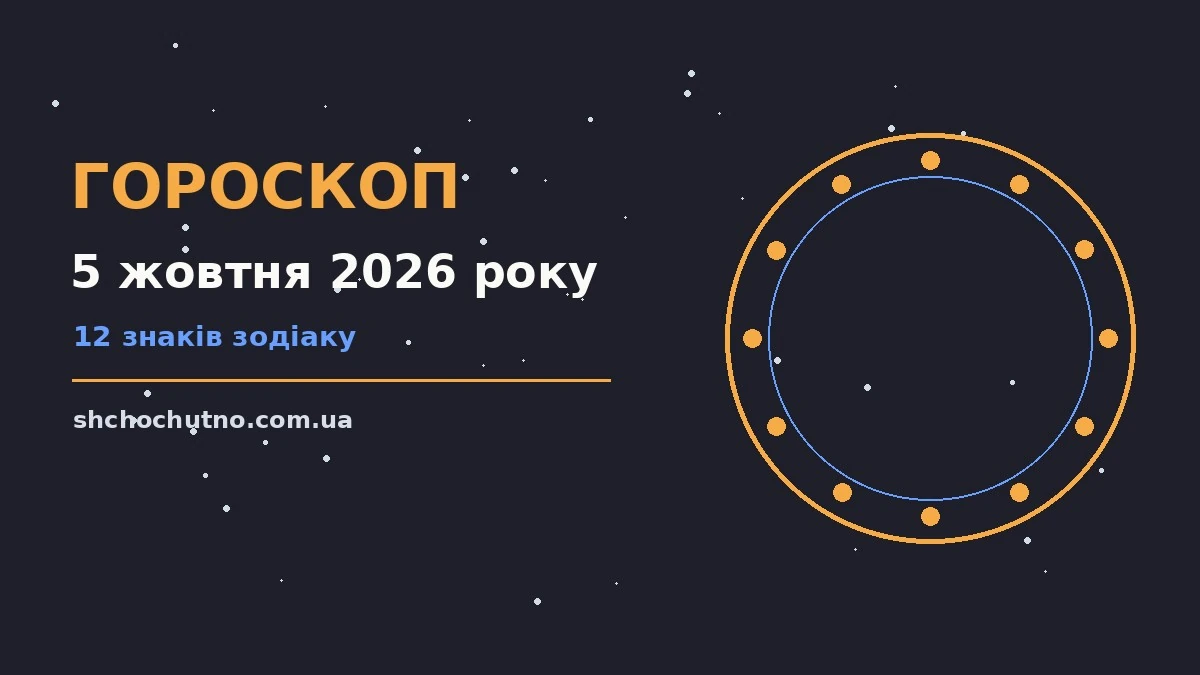 Гороскоп на 5 жовтня 2026 року: настрій і шанси дня для планів і важливих справ